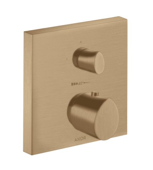 AXOR-HG-AXOR-Starck-Organic-Thermostat-Unterputz-mit-Absperrventil-Brushed-Bronze-12715140 gallery number 1